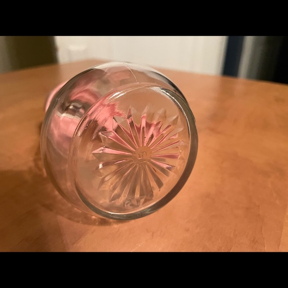 Vintage Pink and Glass Syrup/Honey Dispenser - Picture 3 of 3